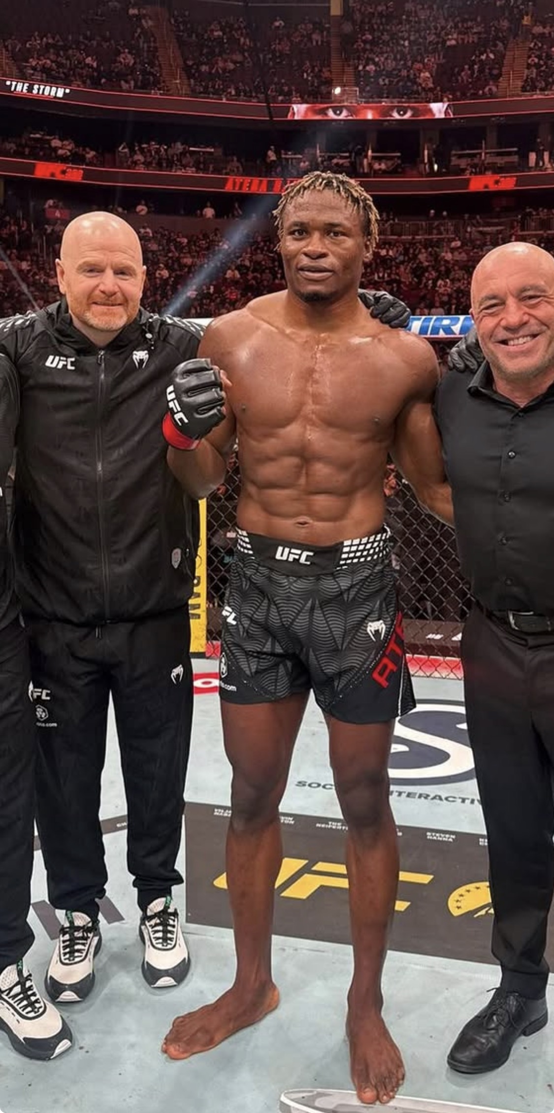 Carl Prince cornering at a UFC event